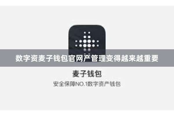 数字资麦子钱包官网产管理变得越来越重要
