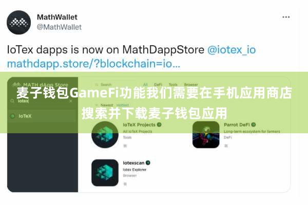 麦子钱包GameFi功能我们需要在手机应用商店搜索并下载麦子钱包应用