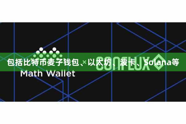 包括比特币麦子钱包、以太坊、波卡、Solana等